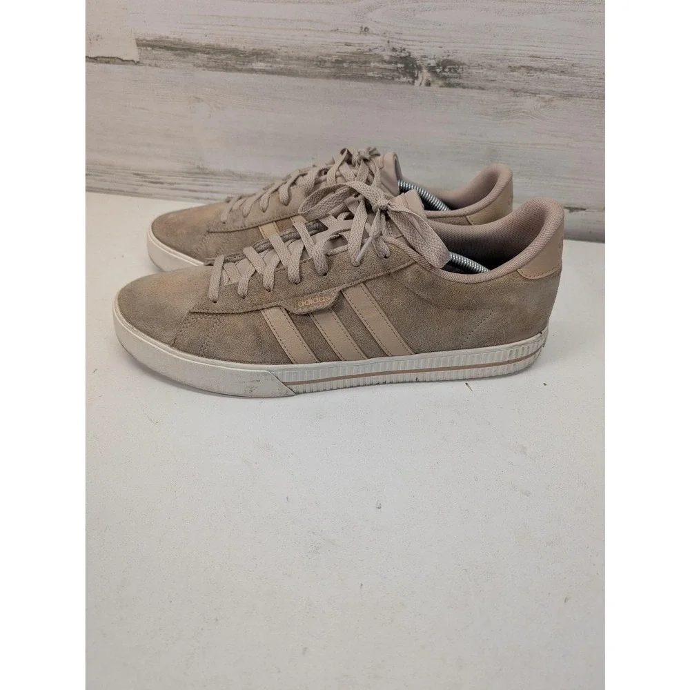 Adidas Daily 3.0 Mens Sneakers Size 13 Beige Suede Low Top Shoes ID8102